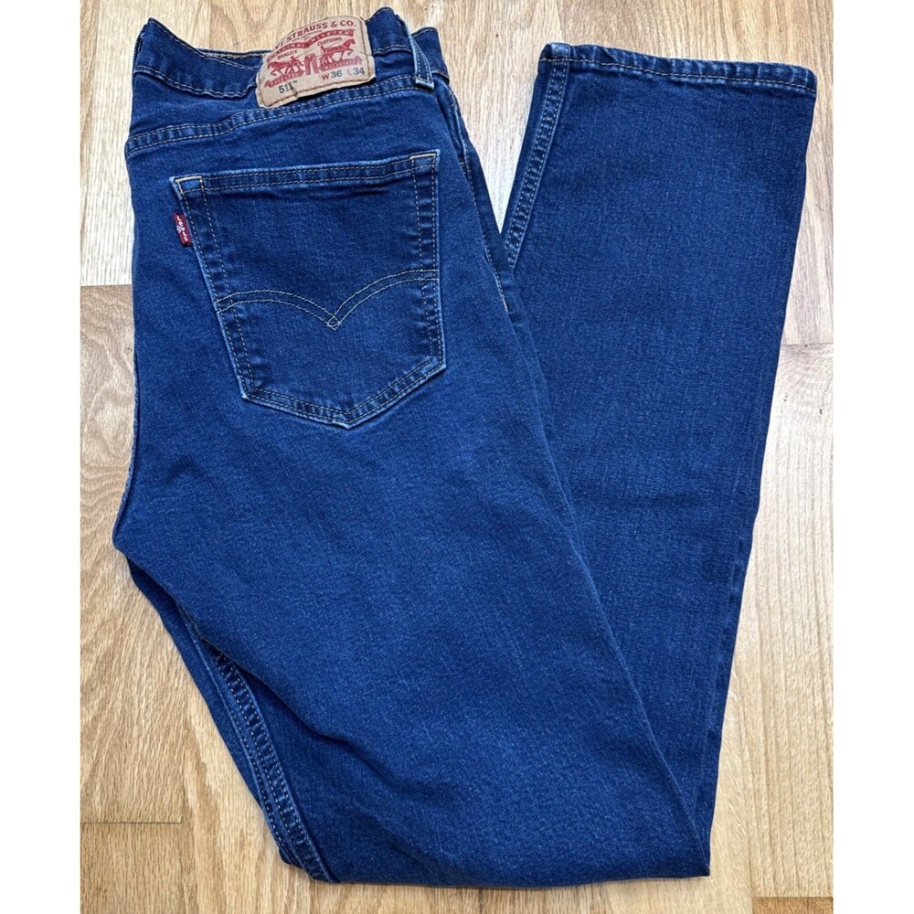 Levi’s 511 Men’s Pants  Indigo Blue Denim Jeans 36x34